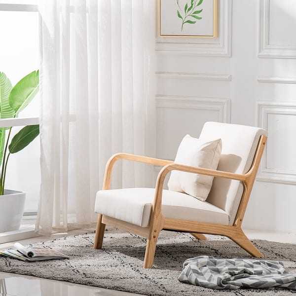 slide 12 of 15, Carson Carrington Kaarnevaara Upholstered Accent Chair Beige