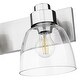 preview thumbnail 2 of 9, Golden Lighting 9314-BA2 CLR Remy 2 Light 17" Wide Vanity Light