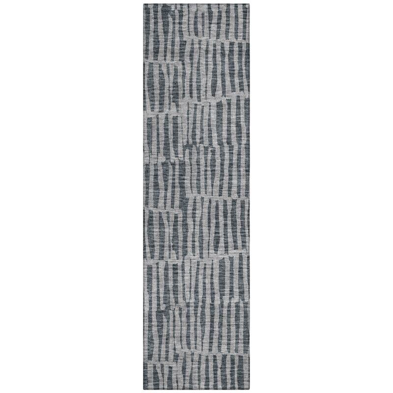 Machine Washable Indoor/ Outdoor Chantille Modern Geo Rug