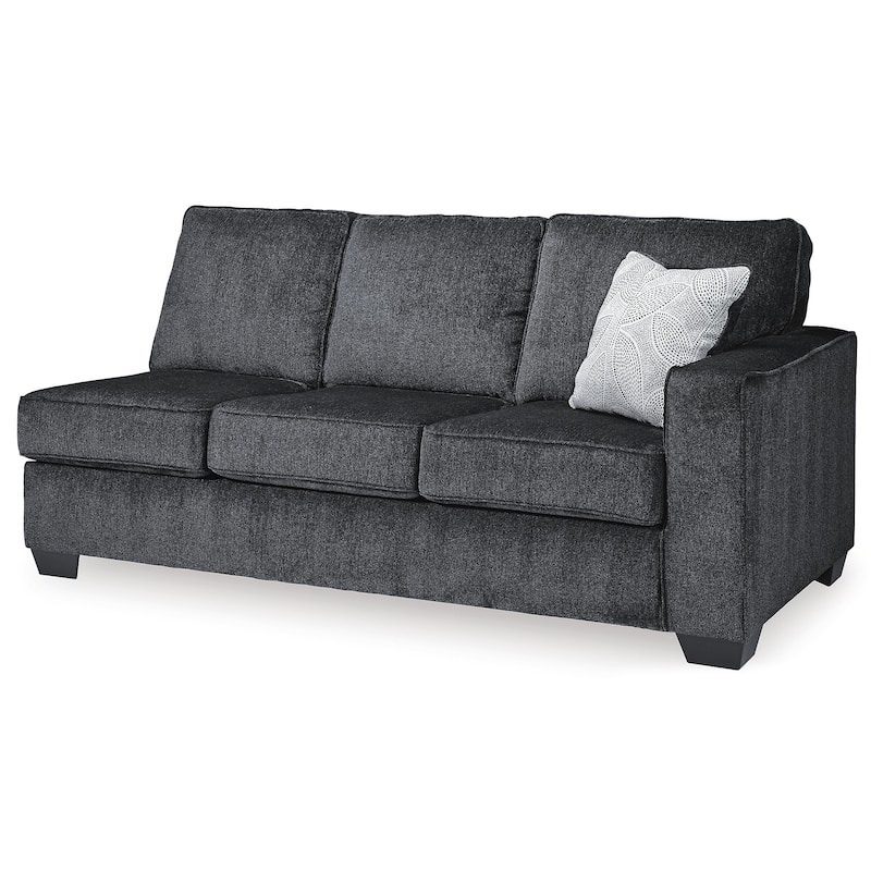 Signature Design by Ashley Altari Gray 2-Piece Sectional with Ottoman - 110" W x 90" D x 37" H