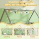 preview thumbnail 11 of 19, Twin House Bed with Trundle and Fence Rail Perfect for Sleepovers