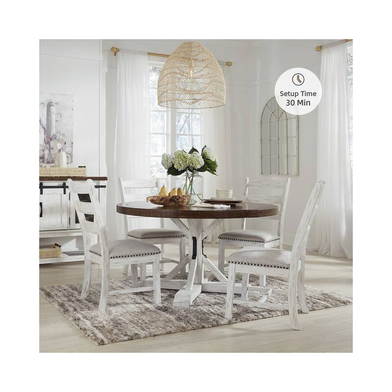 Signature Design by Ashley Valebeck Solid Wood Dining Chairs (Set of 2) - 19.5" W x 21.88" D x 39" H
