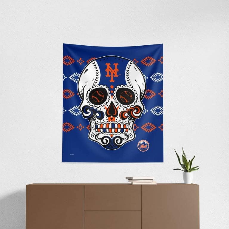 MLB Candy Skull Printed Wall Hanging