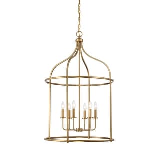 Savoy House 3-7388-6 Brookstone 6 Light 26" Wide Taper Candle Pendant