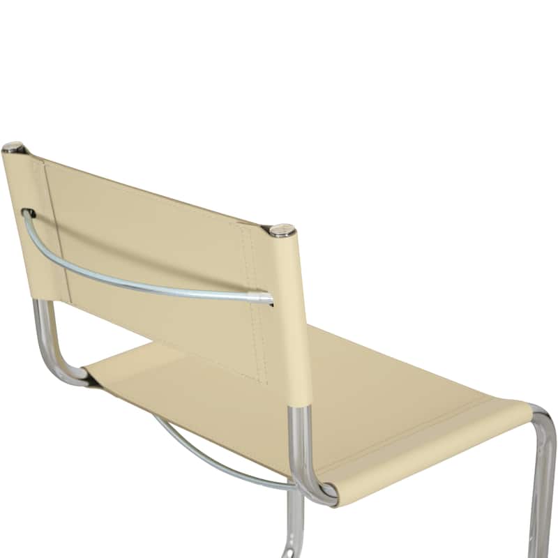 Breuer Chair Company Mart Stam Cantilever Side Chair w/ Chrome Frame (Various Bonded Leather Colors)