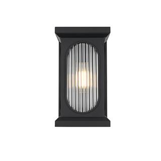 Delphine Outdoor Wall Sconce in Black