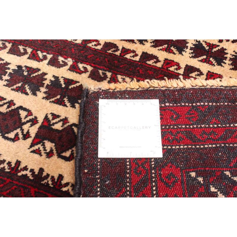 ECARPETGALLERY Hand-knotted Teimani Beige Wool Rug - 3'0 x 4'4