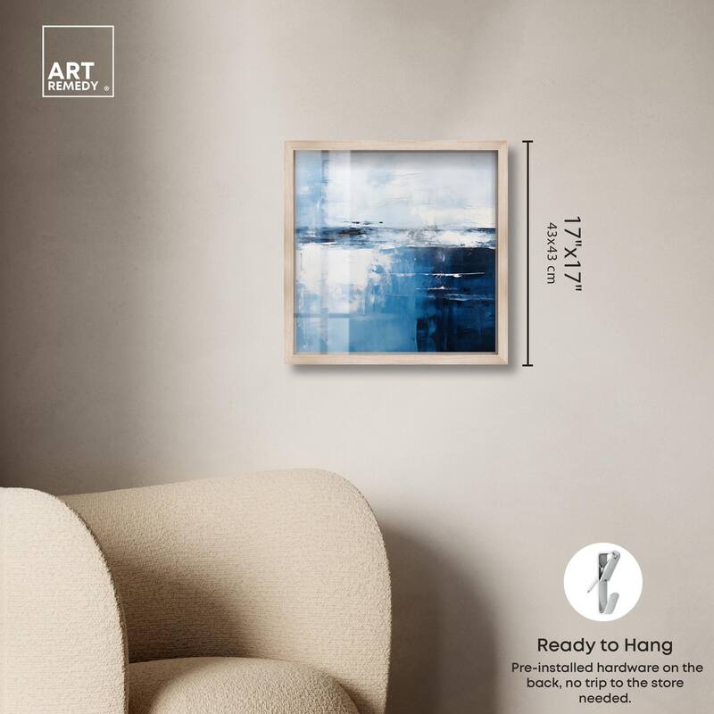 Layers of Blue Shadowbox by Art Remedy