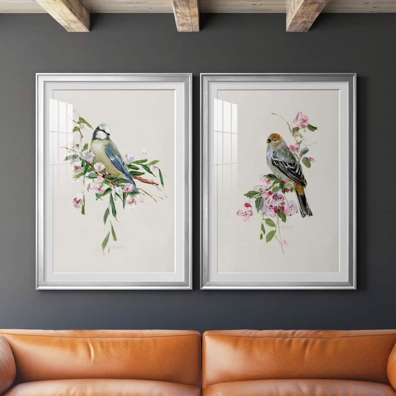 Spring Song Blue Bird Premium Framed Print - Ready to Hang