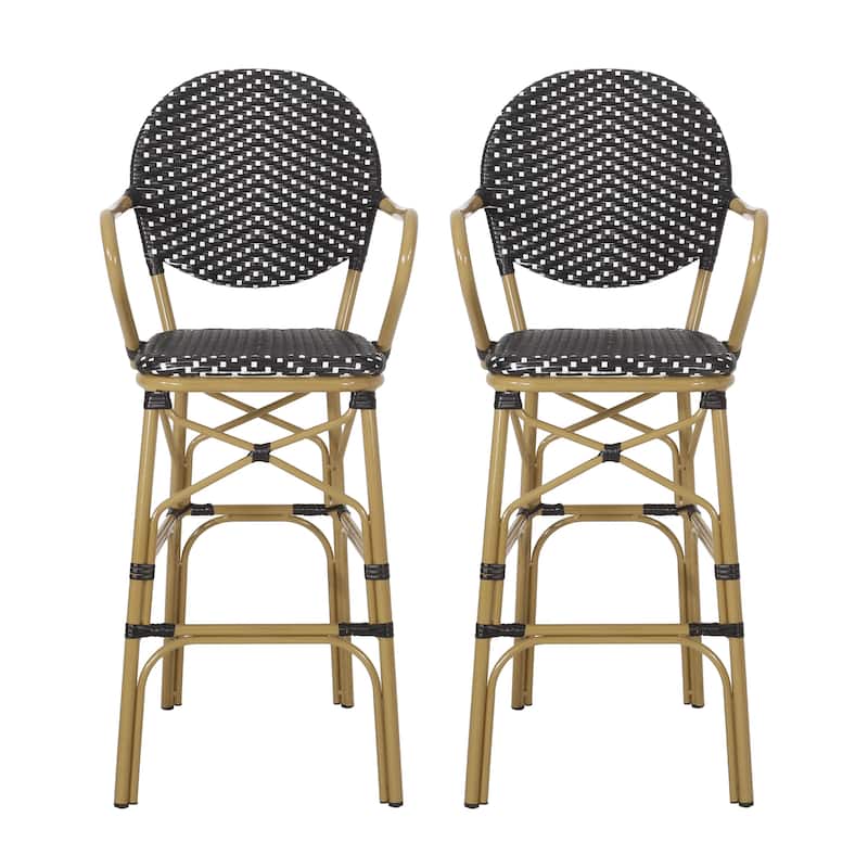2024 NEW spot goods bar stools set of 2 - Black