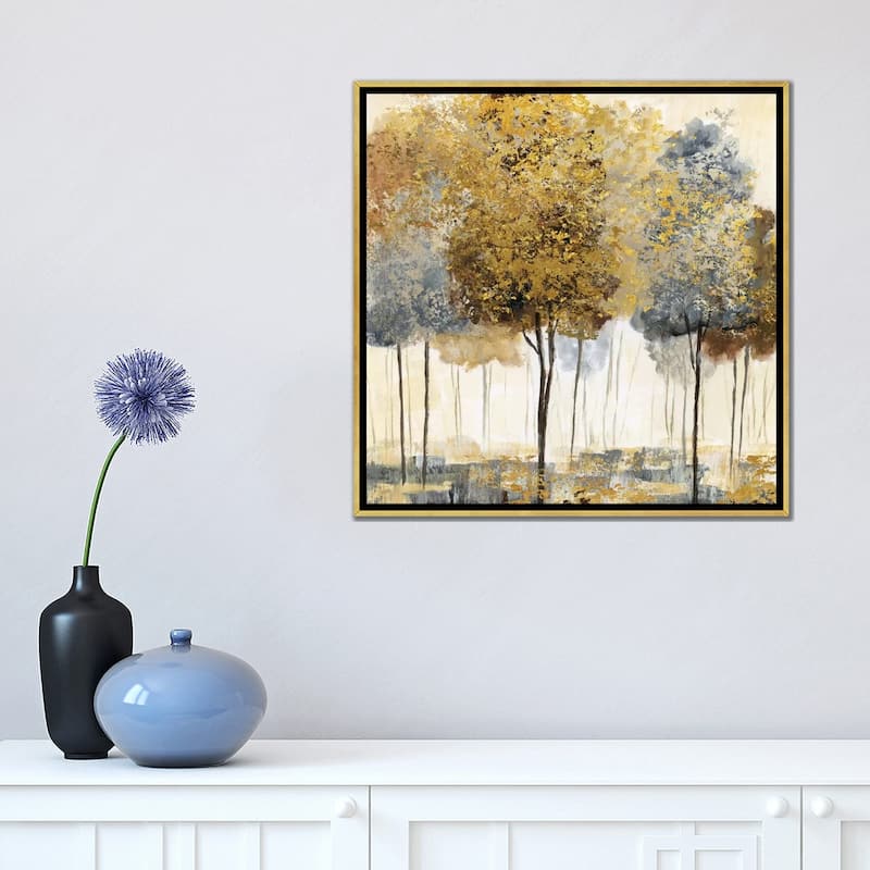 iCanvas "Metallic Forest I" by Nan Framed Canvas Print