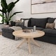 preview thumbnail 4 of 33, Plank and Beam Verso Round Coffee Table - 36" Blonde