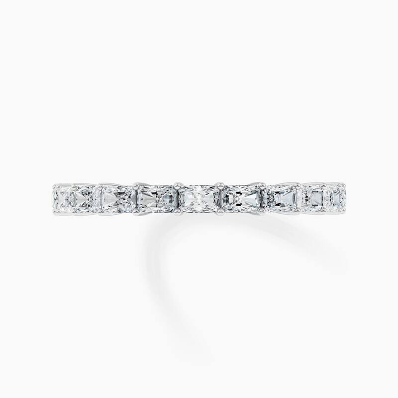 Auriya 14k Gold Radiant East-West Lab Grown Diamond Half Eternity Band 1.10 - 3.75 ct. tw. (F-G, VS)