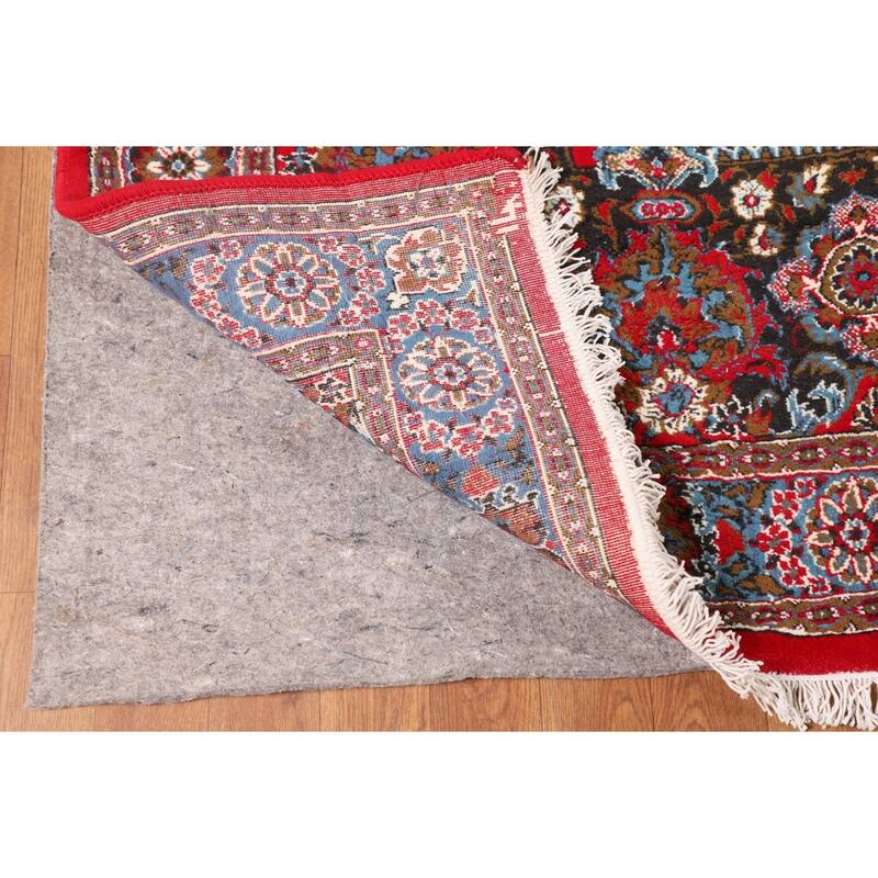 Red Kashan Turkish Area Rug Machine Made Carpet - 9'6" x 12'9"
