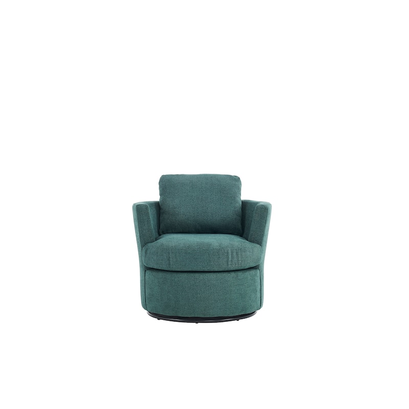 29.5" Polyester Swivel Arm Chair