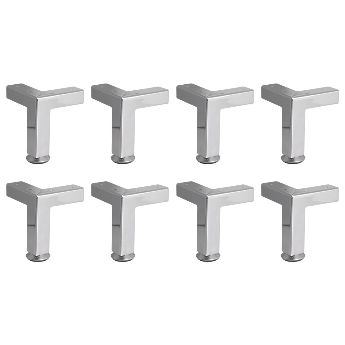 Shop 3 8 Inch Metal Furniture Legs Table Metal Feet For Sofa Couch Closet Cabinet Feet Replacement Silver Tone Set Of 8 On Sale Overstock 28767194
