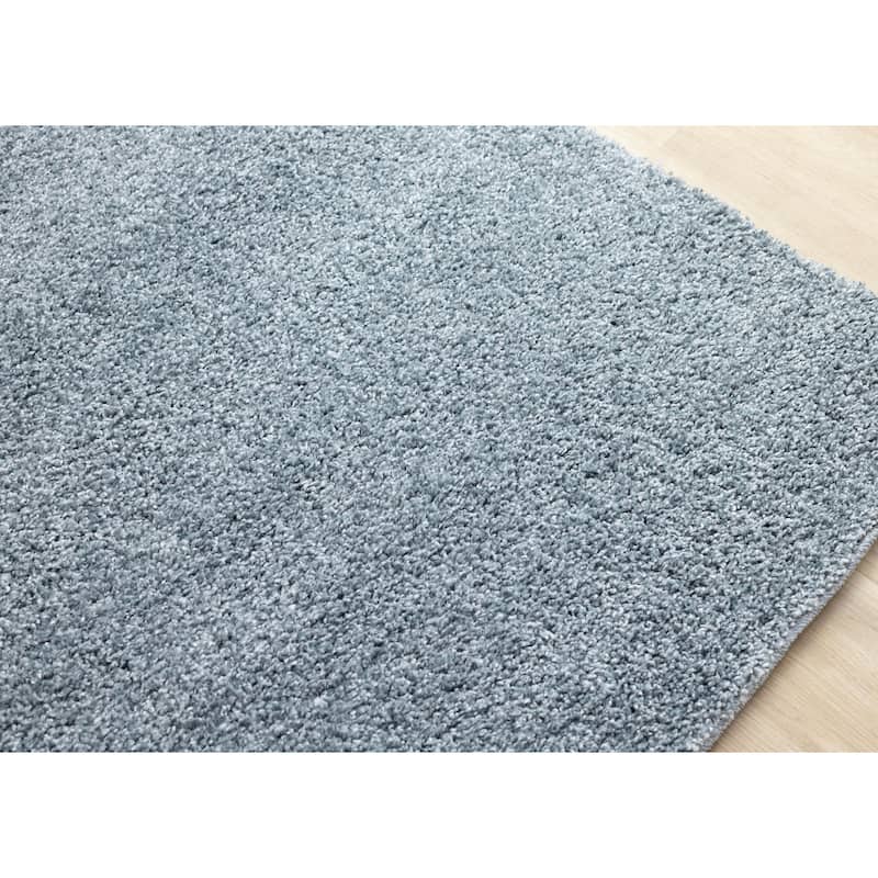 Brooklyn Collection - Blue Shag Indoor Rug