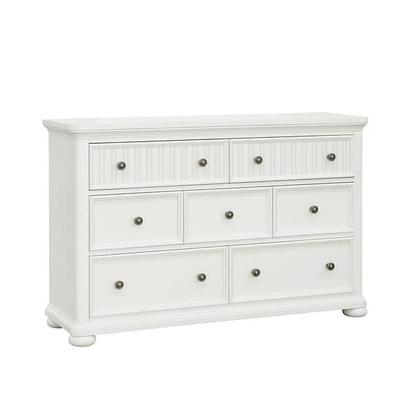slide 2 of 3, Savannah 7-Drawer Dresser - White Finish
