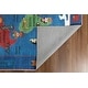 preview thumbnail 5 of 5, Kids Collection Discover the World Navy Area Rug