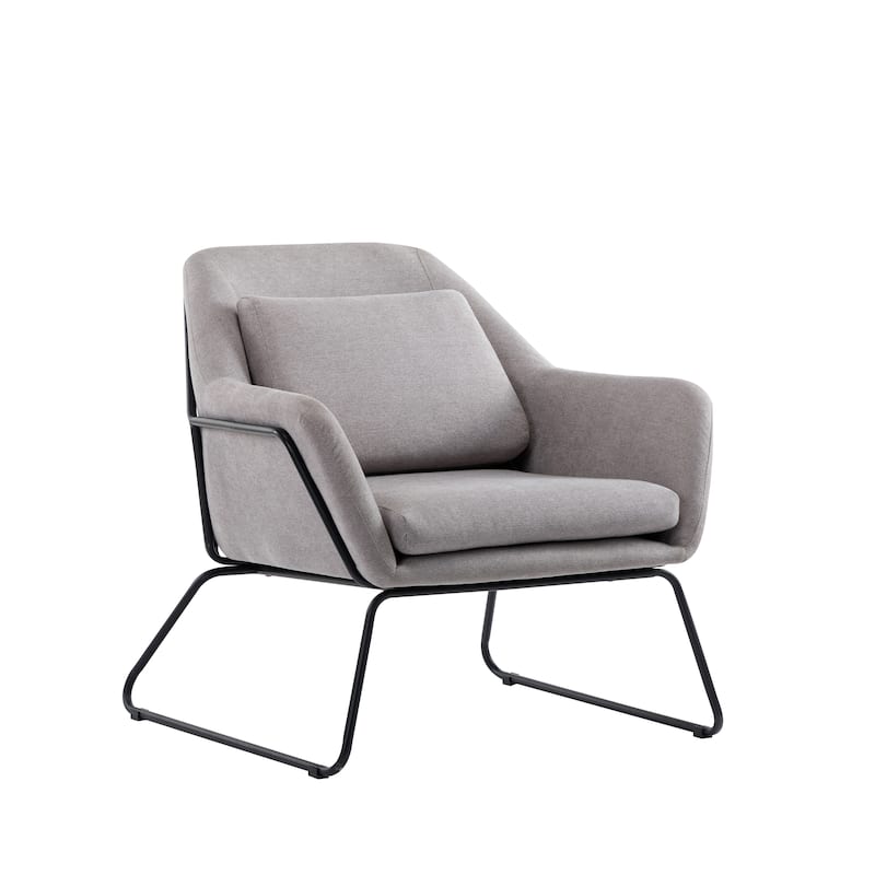 Porthos Home Kylen Accent Chair, Polyester Upholstery, Metal Legs