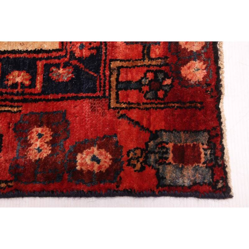ECARPETGALLERY Hand-knotted Anatolian Vintage Dark Navy Wool Rug - 4'4 x 9'2