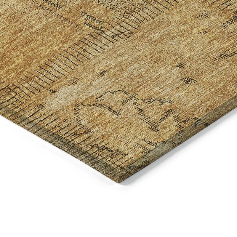 HomeRoots Patchwork Transitional Rectangle Outdoor Rug