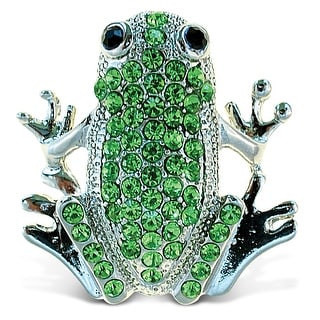 CoTa Global Frog Sparkling Refrigerator Magnet with Crystals - 1.75 Inch