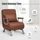 preview thumbnail 3 of 34, Costway Folding 5 Position Convertible Sleeper Bed Armchair Lounge w/