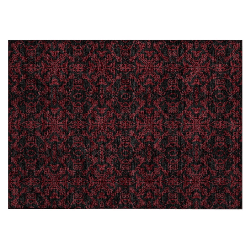 Machine Washable Indoor/ Outdoor Chantille Traditional Medallions Rug