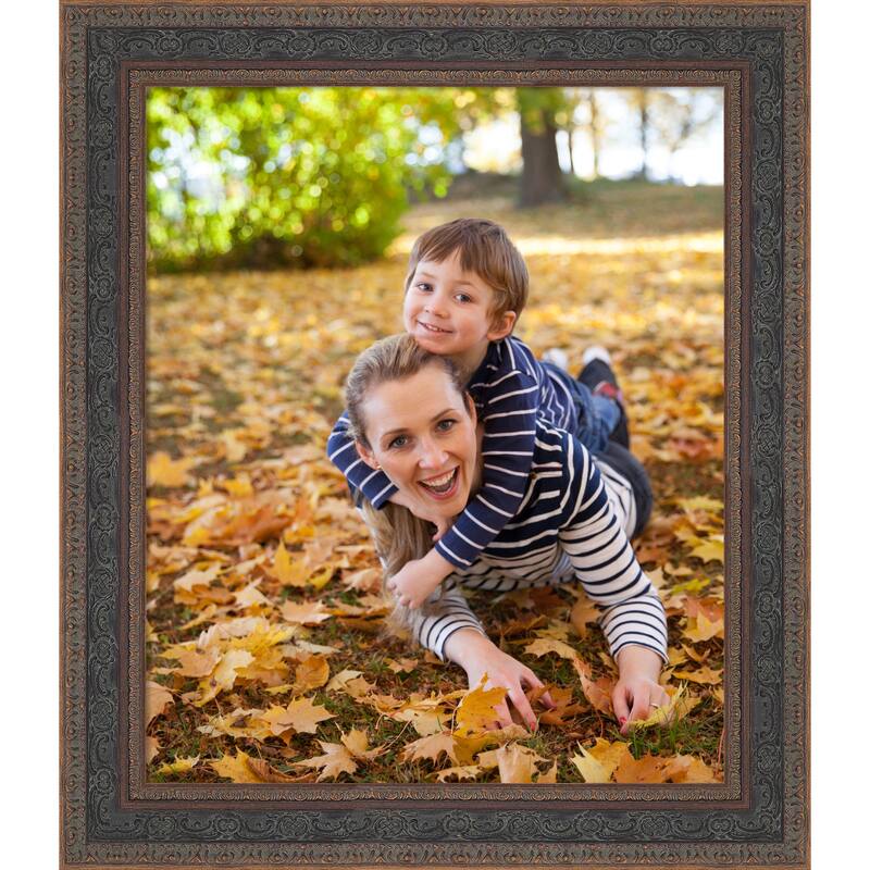 Attic Aged Picture Frame, Photo Frame - 20x24 - Attic Aged Bronze
