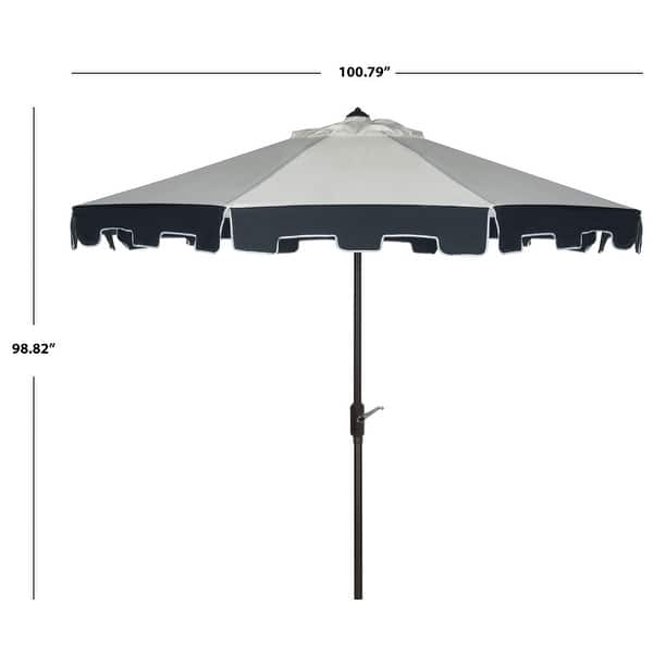 SAFAVIEH City Fashion UV Resistant 9 Ft Auto Tilt Umbrella - On Sale ...