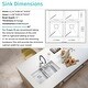 preview thumbnail 6 of 6, 32-inch Undermount Nano Handmade Stainless Steel Kitchen Sink Double Bowls Large Basin With Strainer