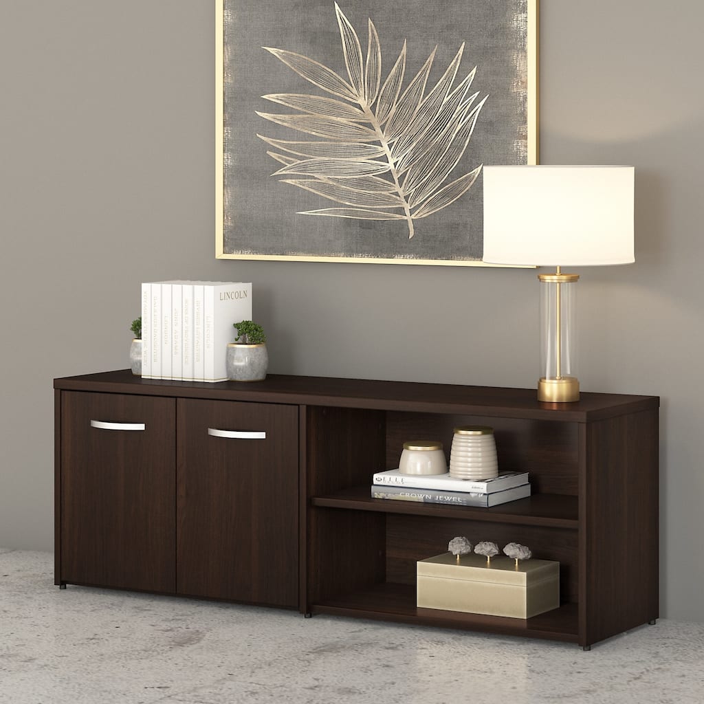 Studio C Low Storage Cabinet with Doors by Bush Business Furniture