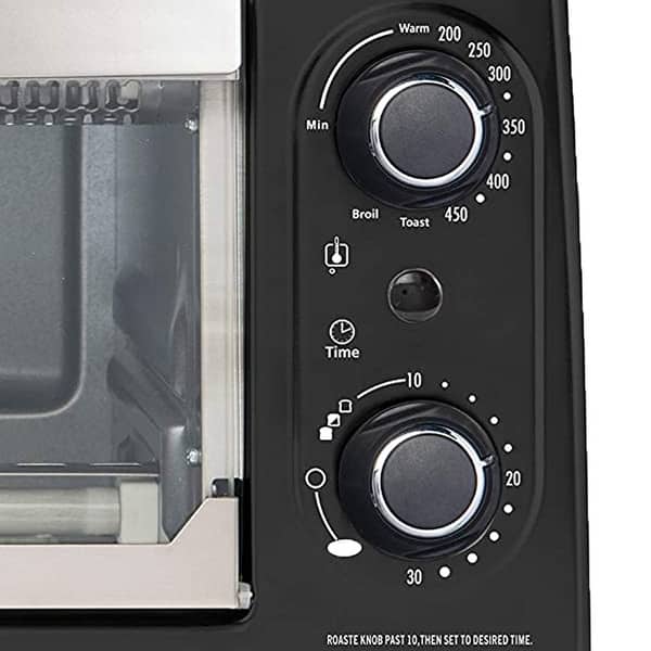 Willz 1050 Watt 4 Slice Toaster Oven in Black with Timer Bed Bath & Beyond 32175728