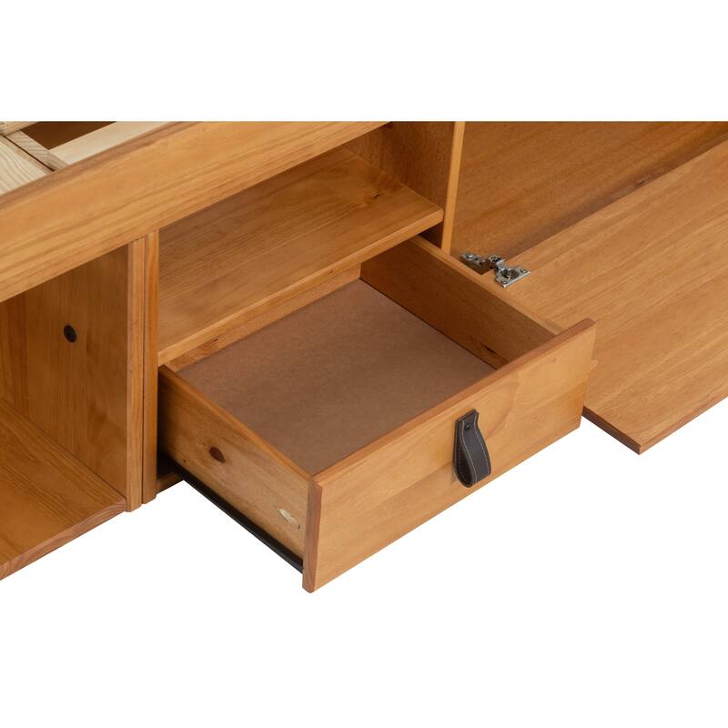 Copper Grove Rivne Storage Platform Bed with Drawers and Shelves