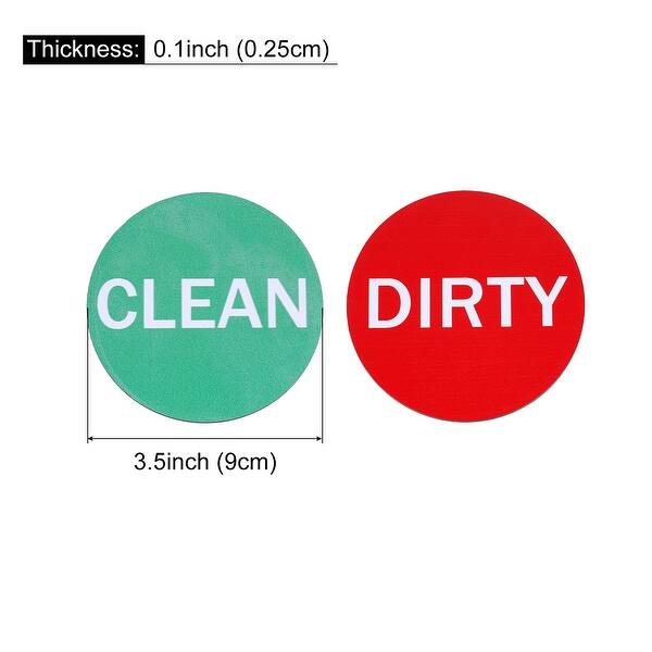 Dishwasher Clean Dirty Sign RedGreen for Dishwasher