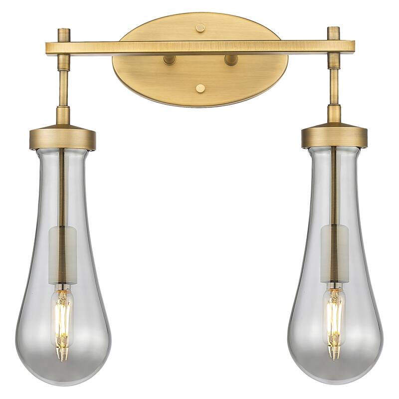 Innovations Lighting 451-2W-G451-4SM Owego 2 Light 16" Wide Vanity - Brushed Brass