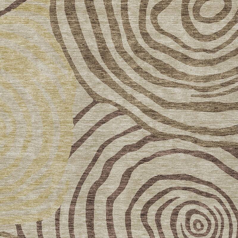 HomeRoots Abstract Transitional Rectangle Outdoor Rug
