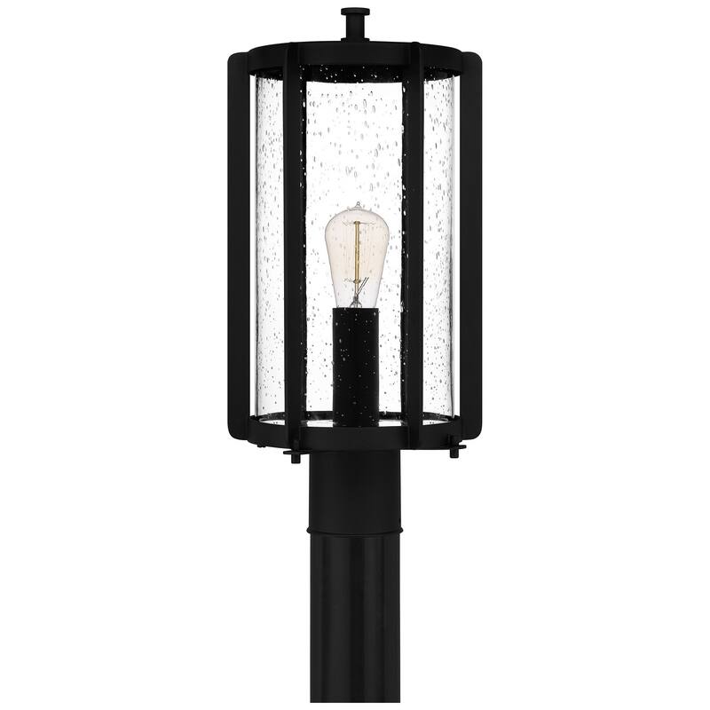 Earth Black One Light Outdoor Post Mount from the Hazel Collection - Earth Black