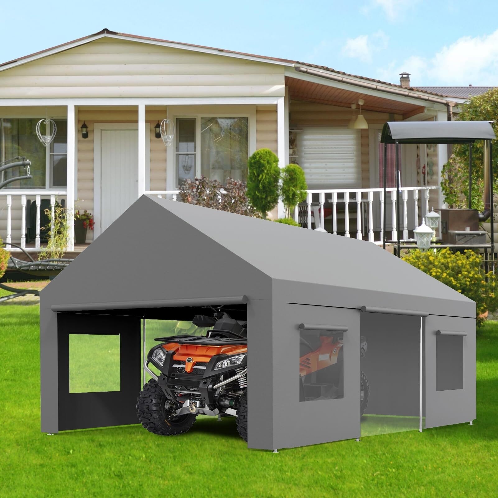 13 25ft Portable Carport Canopy Bed Bath Beyond 40818695