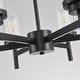 preview thumbnail 20 of 29, Modern Black Farmhouse Chandelier Dining Room Light Fixture Over Table Industrial Lighting for Living Room Foyer Kitchen