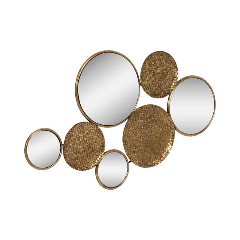 Sagebrook Home Iron & Glass Artisanal Circle Harmony Wall Accent