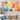 Designart "Midcentury Pastel Color Cubes II" Abstract Geometric Extra Large Canvas Set Of 4 - Oversized Modern Wall Art