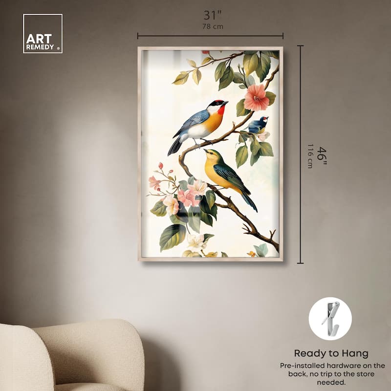 Colorful Perch Shadowbox by Art Remedy