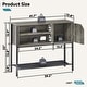 preview thumbnail 17 of 20, Kitchen Sideboard Buffet Cabinet with Adjustable Shelves Console Table