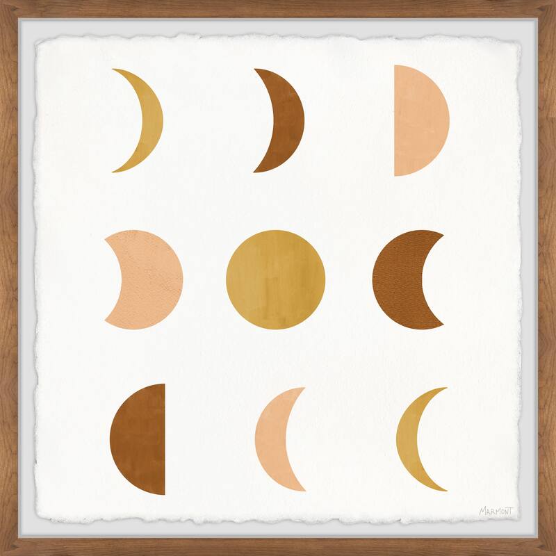 'Eight Phases of the Moon' Framed Painting Print