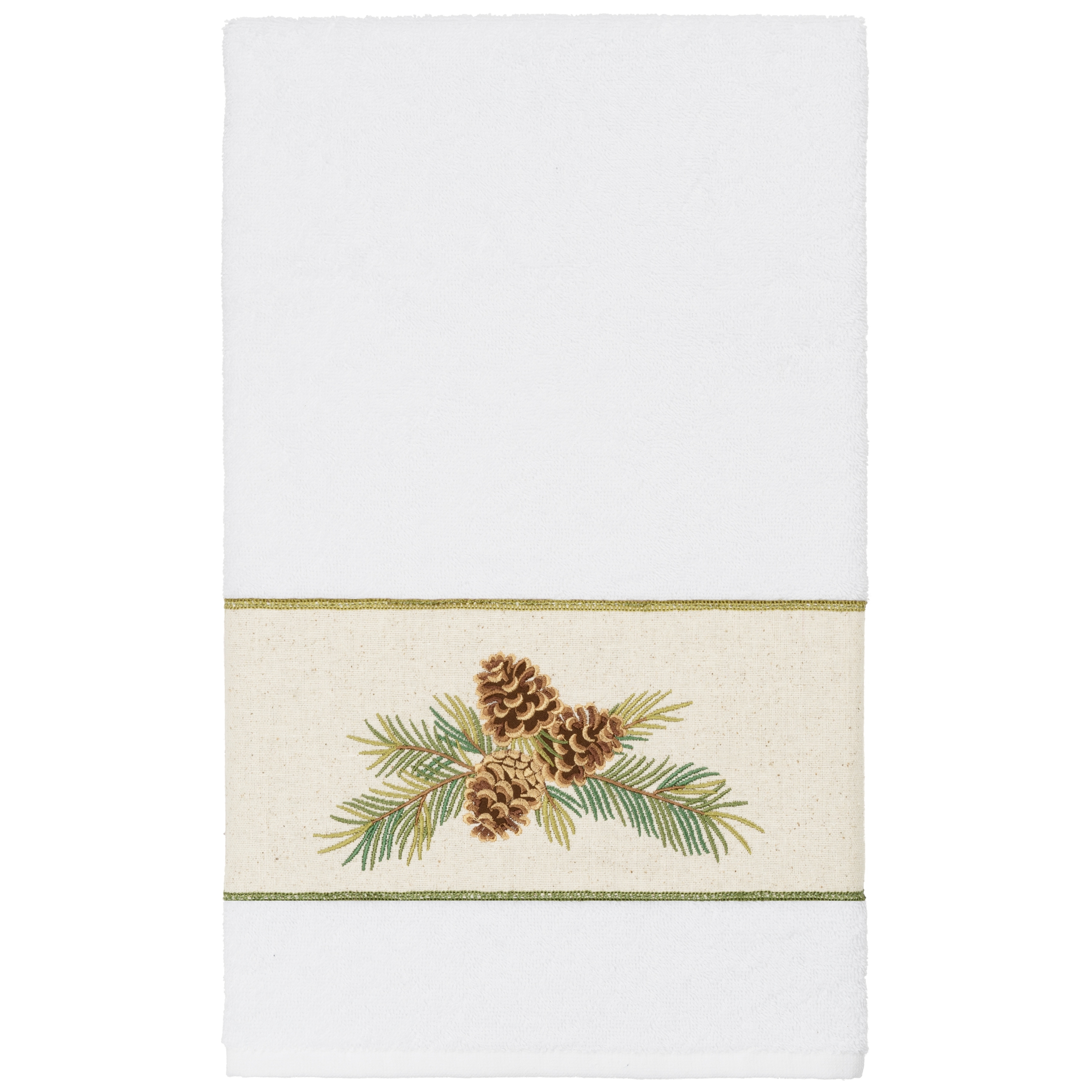 Authentic Hotel and Spa 100% Turkish Cotton Pierre Embellished Bath Towel