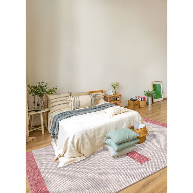 ECARPETGALLERY Braid weave Sienna Cream Wool Rug - 4'0 x 6'0