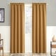 preview thumbnail 82 of 98, Sun Zero Hayden Energy Saving Blackout Rod Pocket 1-Piece Curtain Panel, Single Panel 40x63 - Gold