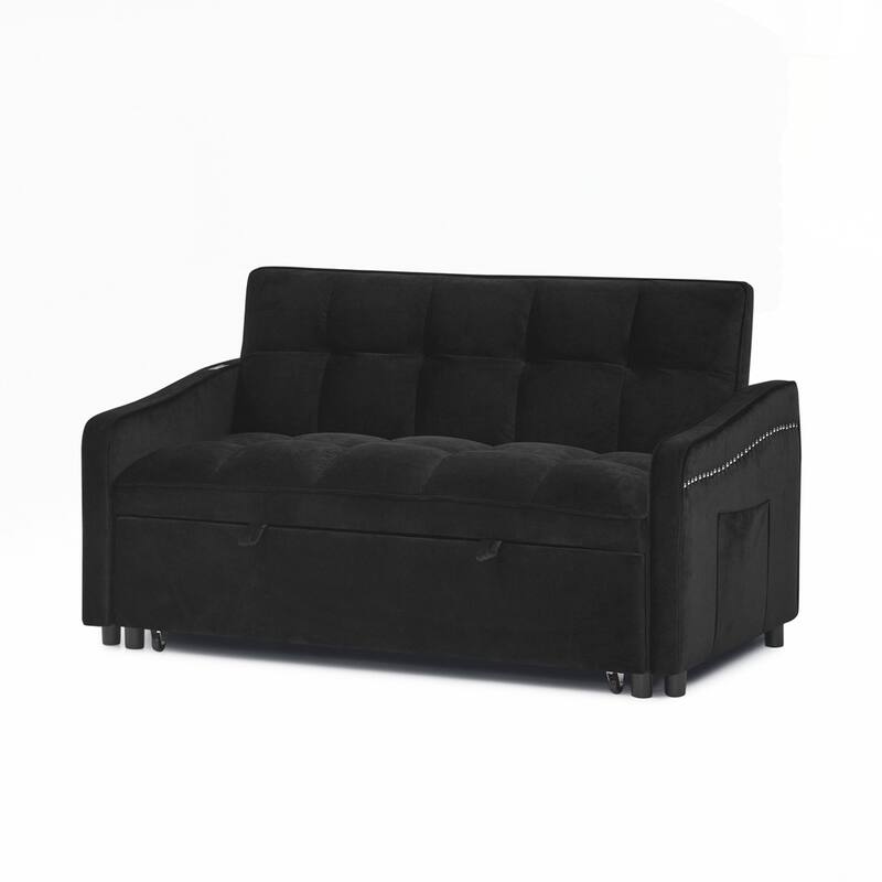Loveseats Sofa Bed with Pull-out Bed AND Adjsutable Back - 2 Seat